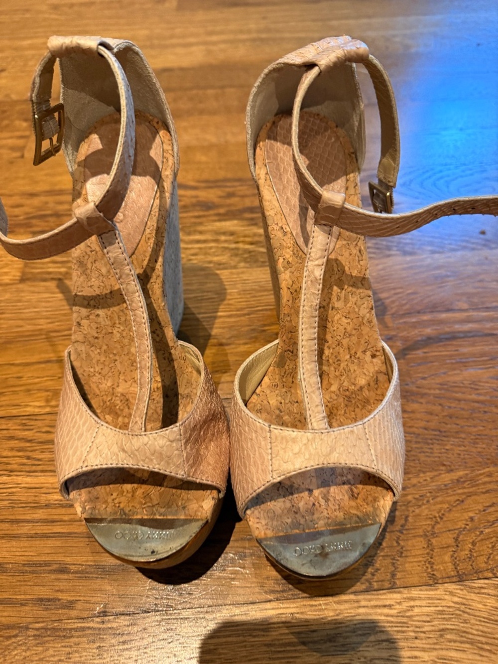 Jimmy Choo Pela Cork Wedge 38